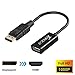 DisplayPort to HDMI Adapter (Cable), Gold-Plated DP to HDMI Converter (Connector) Male to Female with Audio for Computer Desktop, Laptop, PC, Monitor, Projector, HDTV (1080P Resolution)