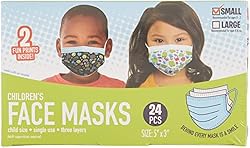 MASKS Children’s Single Use Face, 24 Count, Ages