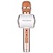 [2018] Wireless Microphone Speaker Upgrade Bluetooth Portable Karaoke with Recording for iPhone Apple Android Smartphone/PC (Rose Gold) by URmates