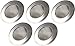 Stainless-Steel Kitchen Sink Strainer - Set of 5 - Large Wide Rim 4.25" Diameter - Perfect for Kitchen Sinks