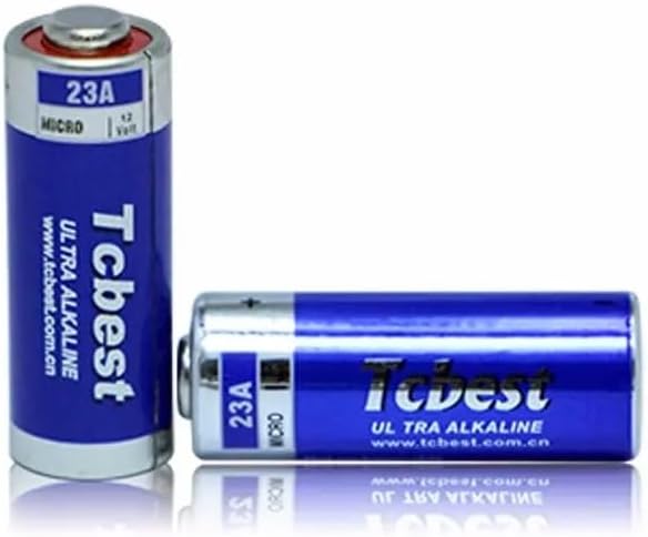 10 pilhas alcalinas especiais Dunamis 23A A23 de 12 volts, também conhecidas como MN21 LRV08, para uso em comandos remotos, campainhas sem fios, sistemas de segurança, etc. (pack de 10)