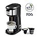 Coffee Maker, HAMSWAN K Cup Coffee Maker for K-Cup Pod & Ground Coffee, Coffee Machine with Self Cleaning Function (Black)