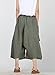 Mordenmiss Women's Casual Harem Pants with Big Pockets L Green