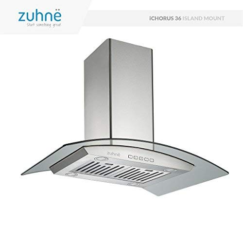 Zuhne iChorus 36 inch Kitchen Island Ducted/Ductless Stainless Steel