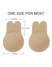 Women Lift Nipplecovers Adhesive Strapless Backless Bra Invisible Plunge Reusable Bra (The Latest Model of 2019)