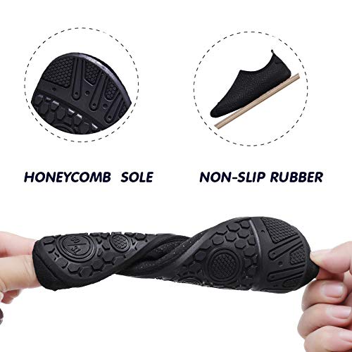 Romote Kids Water Shoes River Shoes Aqua Sock Shoes Non-Slip Quick Dry Slip-on Barefoot Soft for Beach Swimming Pool for Boys & Girls Toddler with Barefoot Swim Shoe