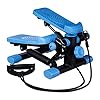 Relaxdays-Unisex-Stepper-Adjustable-Resistance-with-Expander-Speedometer-and-Step-Counter-Hxwxd-170-X-31-x-33-cm-Black-Blue-M Relaxdays Unisex Stepper, Adjustable Resistance, with Expander, Speedometer and Step Counter, Hxwxd: 170 X 31 x 33 cm…