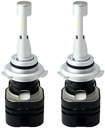 T5 H7 Lighting 8400 Lumens Extremely Super Bright 6000K Xenon White High Power Mini LED Headlight Bulbs Conversion Kits Headlamps Replacement with Turbine Heating (H4/9003/HB2) SEOUL-SZ8-Y19 Chip