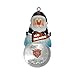NFL Chicago Bears Snow Globe Ornament, Silver, 1.5