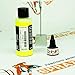 Createx Wicked Colors W024 Fluorescent Yellow 2oz. water-based universal airbrush paint. by SprayGunner