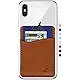 Premium Leather Credit Card Holder Stick On Wallet iPhone Android Smartphones (Rose Gold Leather) Wallaroo