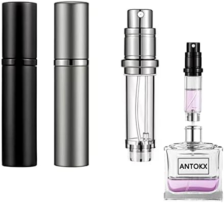 Amazon.com: Silver Metallic Perfume Atomizer Spray 10 ML for purse