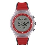 Al Fajr Islamic Sport Watch, Red&Gray, Azan Time, Prayer Reminders, Qiblah Direction