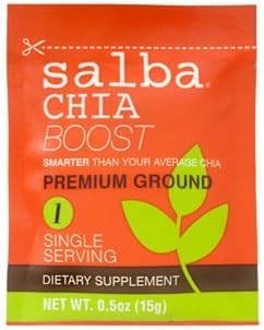 SALBA SMART CHIA BOOST,PREMIUM GROUND, .5 OZ CASE_10 by Salba Smart