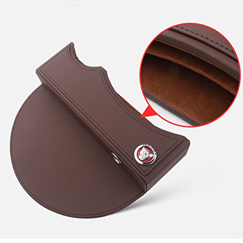 Jaguar Seat Gap Filler, Console Side Pocket,Seat Console Organizer, Car Pocket Organizer, Car Interior Accessories, Car Seat Side Drop Caddy Catcher (Brown) - Thumbnail 5