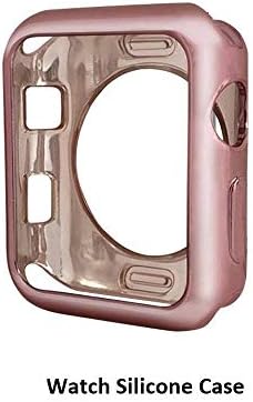 MOBiZAFS Soft Flexible TPU Anti-Scratch Lightweight Protective 40MM iWatch Case Compatible Apple Watch Series 4 Series 3 Series 2 Series 1 - Rose Gold