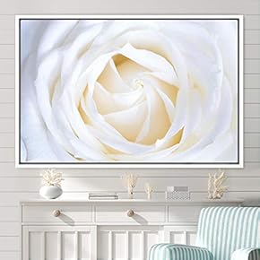 signwin Framed Canvas Wall Art Bright Flowers Closeup...