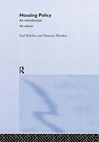 Housing Policy in the United States: Schwartz, Alex F