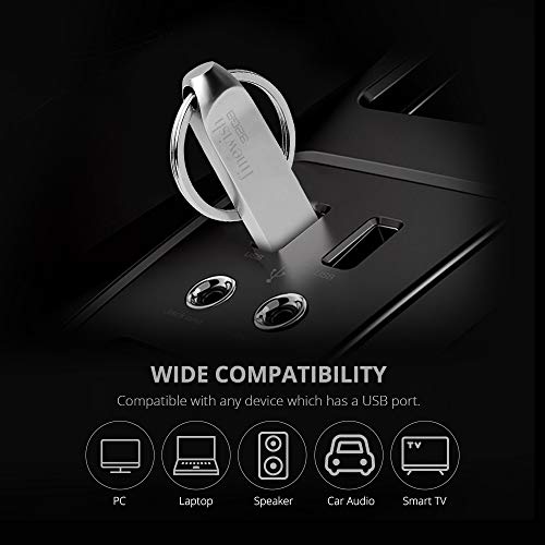 USB Stick 32GB 3.0, Mini Speicherstick 32GB USB 3.0 Pen Drive Tragbar USB-Stick 32 GB mit Schlüsselanhänge für Schule… – Bild 4