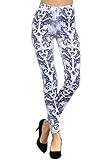 Women Fashion Leggings- Stretchy and Comfortable (Vintage Damask)