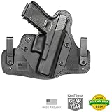 Glock 19 / Glock 23 / Glock 32 / Glock 38 Right Handed Holster 3.0 IWB Black for Concealed Carry - Alien Gear Holsters
