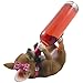 Pretty in Pink Girl Chihuahua Wine Bottle Holder Sculpture in Dog Statues and Figurines As Decorative Bar Tabletop Wine Racks & Stands or Southwestern Kitchen Decor Gifts for Women