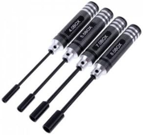 Hobby-Ace 4pcs RC Tools Long Handle Steel Hex Screwdriver Sleeve Set (H4.0 H5.5 H7.0 H8.0)
