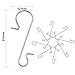 Boao 320 Pieces Christmas Tree Hooks Ornament Hanging Hooks Xmas S-Shaped Hangers (Silvery)