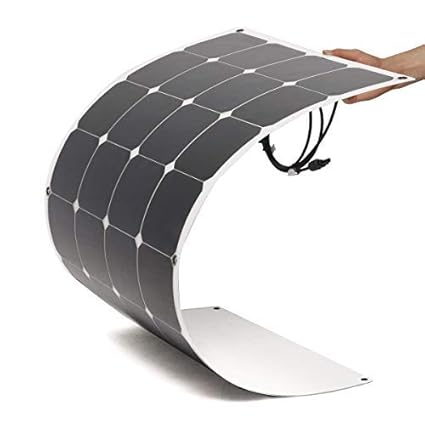 wccsolar Solarpanel Flex 150 W Monokristallin mit der ETFE Schicht Solarplatte flexibel 12 V