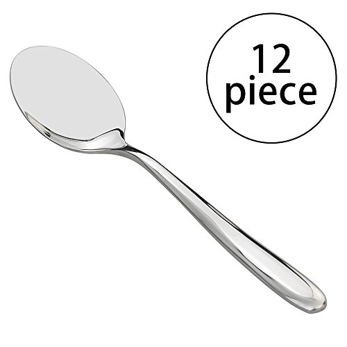 Kekow Stainless Steel Oval Table Spoon Dinner Spoon Set, Set of 12