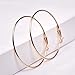 3 Pairs Lightweight Hoop Earrings 60mm Stainless Steel Hypoallergenic,Suitable for Women