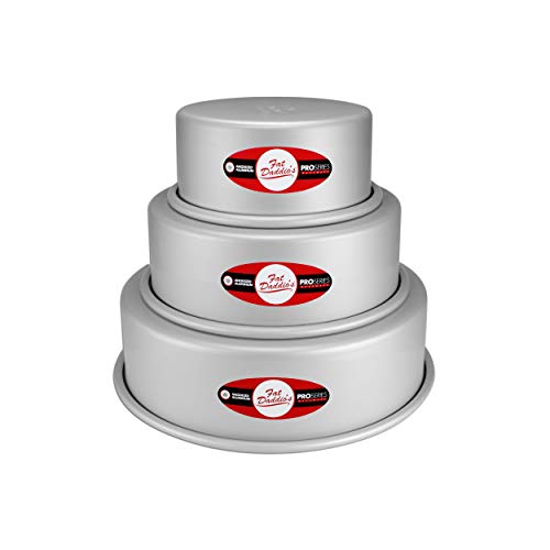 Fat DaddioS Anodized Aluminum 3Tiered Round Cake Pan Set Buy Online in Sri Lanka at Desertcart