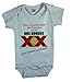 Handmade 4 Babies Dos Boobies Funny Baby Bodysuit/Romper (3-6 Mo, White)