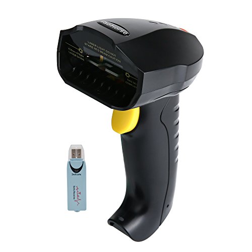 TaoHorse 2.4GHz Wireless Barcode Scanner Handheld 1D Laser Bar Code Reader with USB Cable for Warehouse Stores Pharmacy
