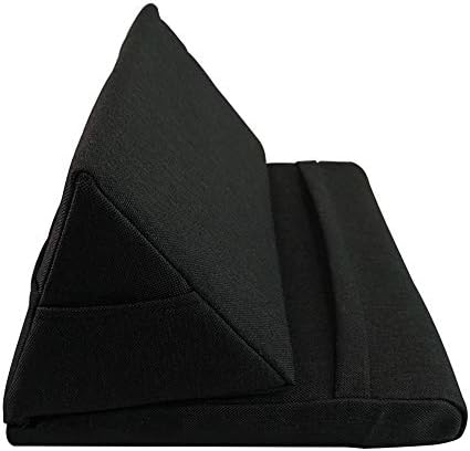 YongYI Tablet cushion, Foldable Stylish Tablet Holder Stand Lightweight Bracket Durable Foam Cushion for Bed/Book/iPad/iPhone/Samsung Galaxy (Black)
