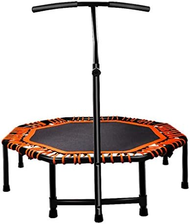 Bathtub Rails Trampoline Adult Gym Trampoline Home Jumping Bed Indoor Children's Trampoline Fitness Weight Loss Equipment (Color : Orange, Size : Diameter 117cm (48inches))