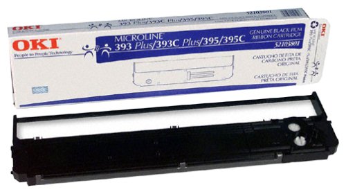 Okidata Black Film Ribbon for Ml393+/393Ct/395/395C