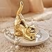 PUDDING CABIN Cat Ring Holder Dish for Jewelry - Trinket Dish for Ring Earrings Bracelet Tray