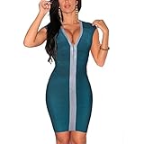 Meilun Women's Rayon Sexy V-neck Party Clubwear Bandage Dress