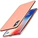 TOZO for iPhone X Case Hard Cover 0.35mm World's Thinnest Protect Bumper Shell for iPhone 10 / X Semi Transparent Light Weight Matte Pink