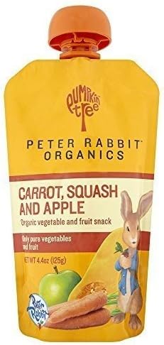 Peter Rabbit Organics Ltd Baby, Og, Cart, Sqush, Apl Pr, 4.40-Ounce (Pack of 10) ( Value Bulk Multi-pack)