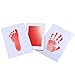 PChero 3 Packs Large Size Multi Color Baby Handprint and Footprint Ink Pad for Newborn Registry Baby Shower Family Keepsake, Pet Paw Inkless Print Kit