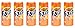 Fanta Orange Juice, 100% Italian Oranges 33cl (11.15fl.oz) Sleek Cans (Pack of 6) [ Italian Import ]