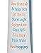Live Happy H2GO Motivational and Inspirational Sports and Fitness Water Bottle with Sayings (Blue) (30 oz) (100% BPA-Free)