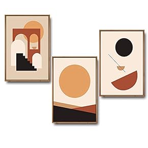 3 Piece Framed Canvas Wall Art for...