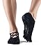 ToeSox Women's Elle Full Toe Grip Non-Slip Socks with Criss Cross Elastic for Ballet, Yoga, Pilates, Barre Toe Socks