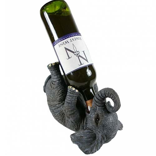 Guzzlers Elephant Wine Bottle Holder Amazon.co.uk Kitchen & Home