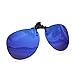 Costyle Royal Blue Mirror Retro Polarized Clip-on Flip-up Aviator Sunglasses for Men Driving Fishing Outdoor Sport Suitable for Women