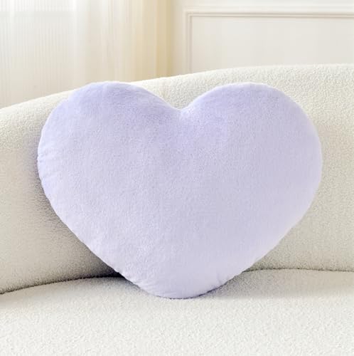 Petrella Heart Pillow Cute Fuzzy Pillows Throw