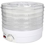 Rosewill Countertop Portable Electric Food Fruit Dehydrator Machine with Adjustable Thermostat, BPA-Free 5-Tray RHFD-15001